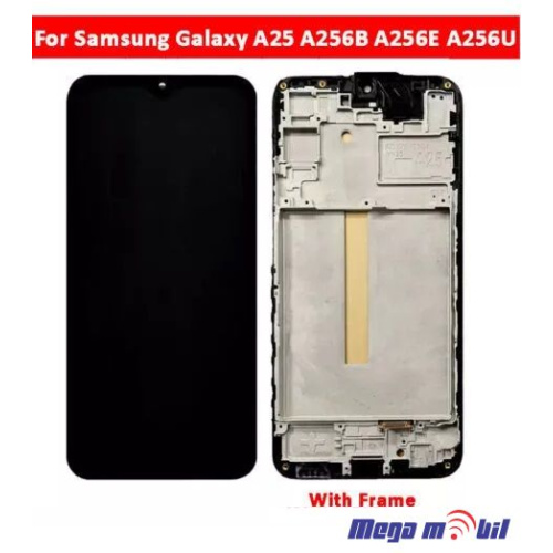 Ekran Samsung A256B/ A25 komplet Black full org