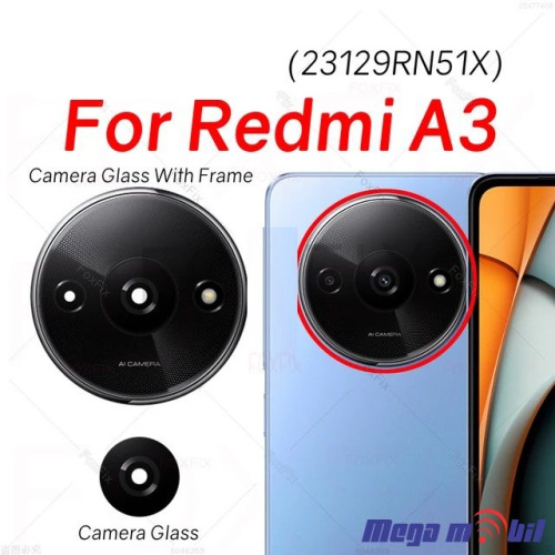 Staklo Xiaomi Redmi A3 za kamera