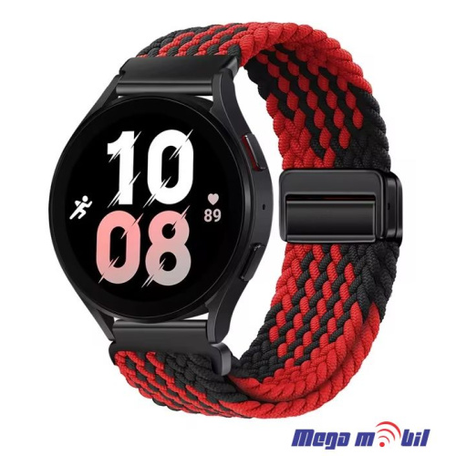 Remce za Smart Watch Nylon 20mm black/red