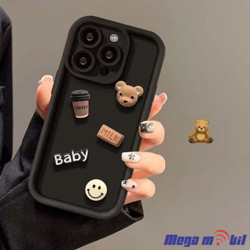 Futrola iPhone 15 Pro Max Teddy Fashion black