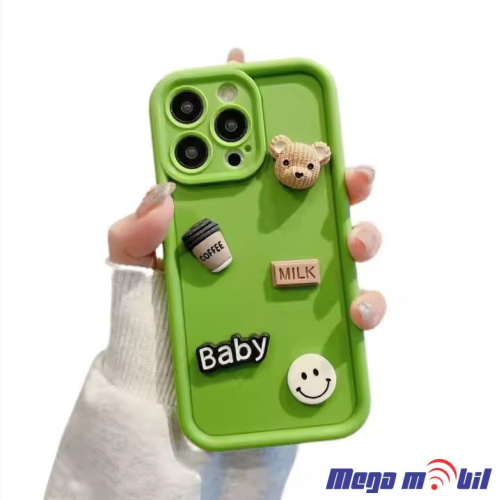 Futrola iPhone 15 Pro Max Teddy Fashion green 