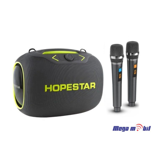 Zvucnik Bluetooth Karaoke Hopestar PARTYBOX so 2 mikrofona grey