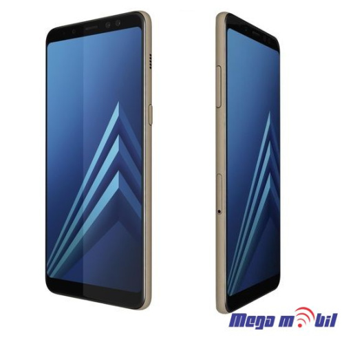 Ekran Samsung A530F/A8 2018 komplet Gold full org SH