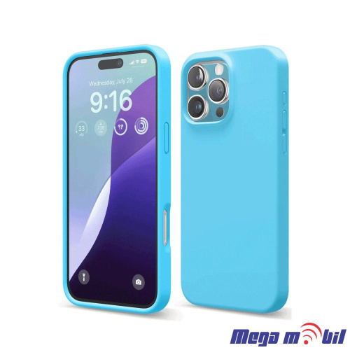 Futrola iPhone 16 Silicon Color light blue