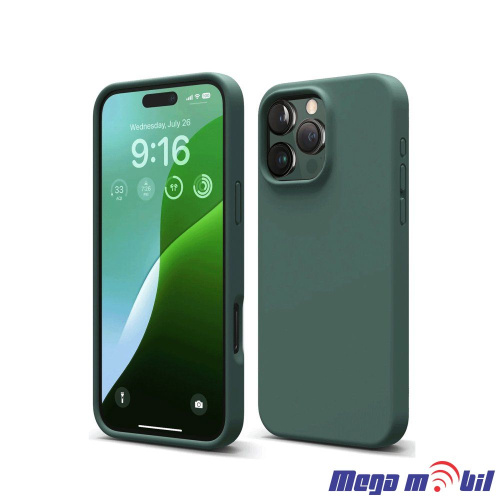 Futrola iPhone 16 Pro Silicon Color dark green