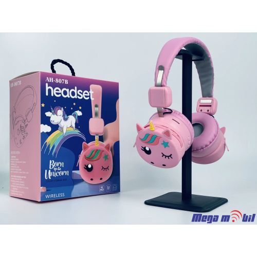 Slusalki Bluetooth Unicorn AH-807B pink