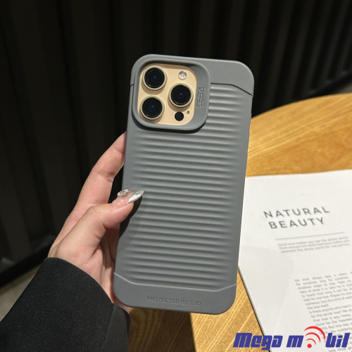 Futrola iPhone 12/12 Pro Gear4 Ribbed grey