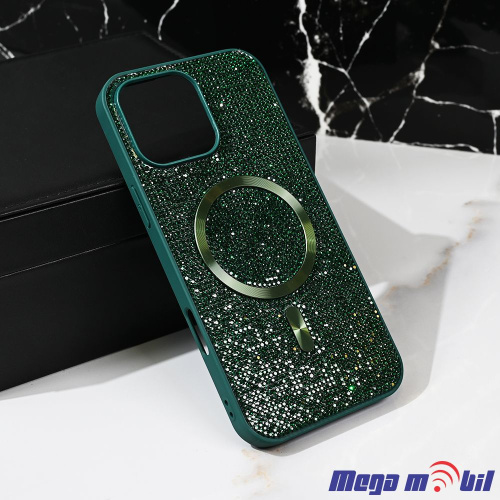 Futrola iPhone 14/13 Magsafe Glam green