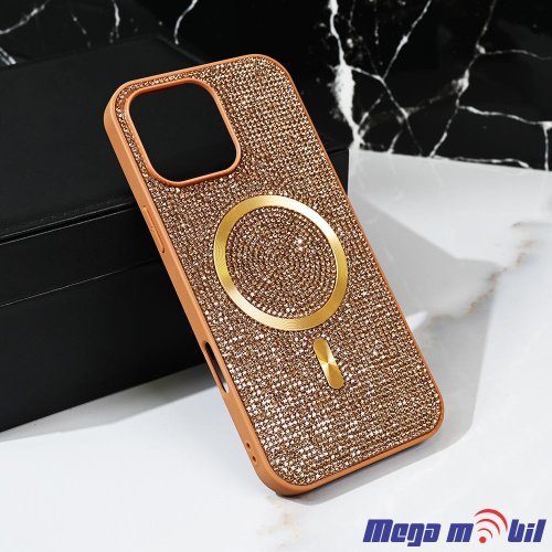 Futrola iPhone 13 Pro Max Magsafe Glam gold