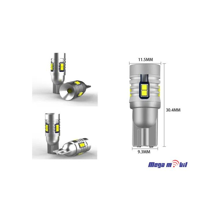 Sijalicka LED T10 CSP2020 white CANBUS