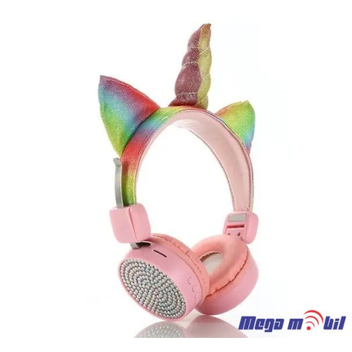 Slusalki Bluetooth Unicorn AH-807 pink