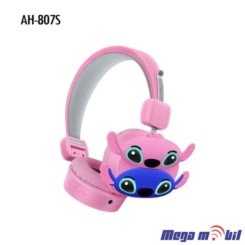 Slusalki Bluetooth Stitch AH-807S pink