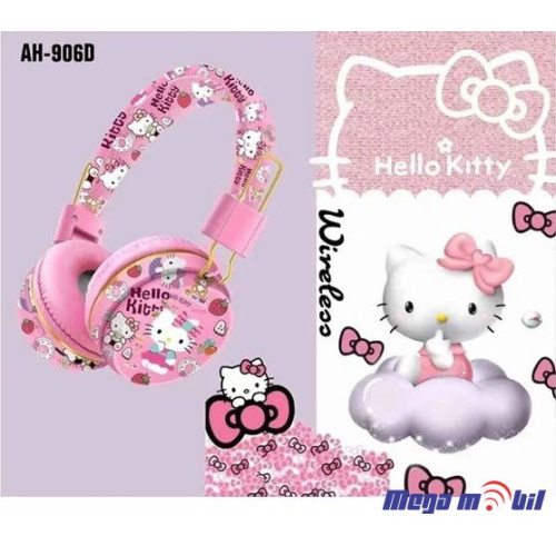 Slusalki Bluetooth Hello Kitty AH-906D pink