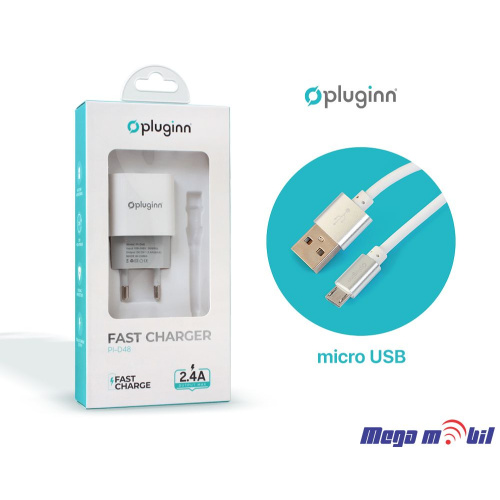 Polnac 220V Micro Pluginn PI-D48 5V 2.4A 12W 1USB white