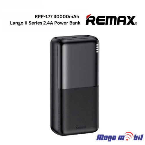 Baterija eksterna 30000mAh REMAX Lango II RPP-177 black