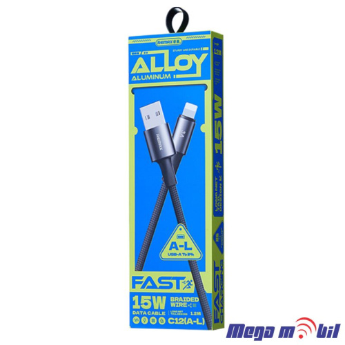 Data Kabel Type C REMAX Velocity C13 3A 1.2m Fast black