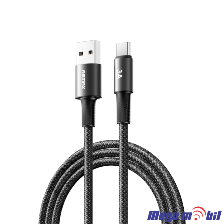 Data Kabel Type C REMAX Velocity CB25 3A 1.2m Fast black