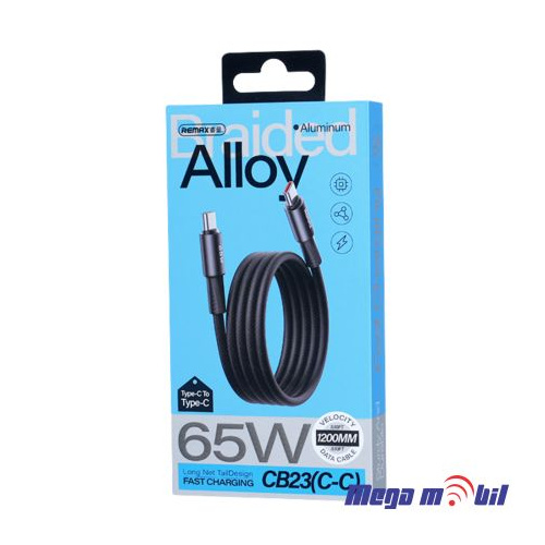 Data Kabel Type C PD REMAX Velocity CB23 65W 1.2m Fast black
