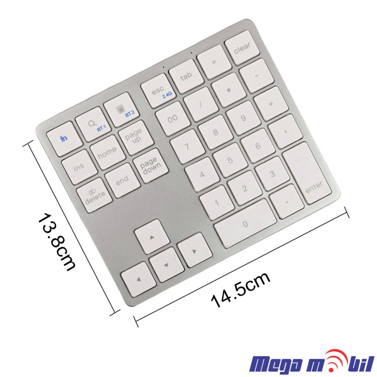 Tastatura Wireless Numpad white