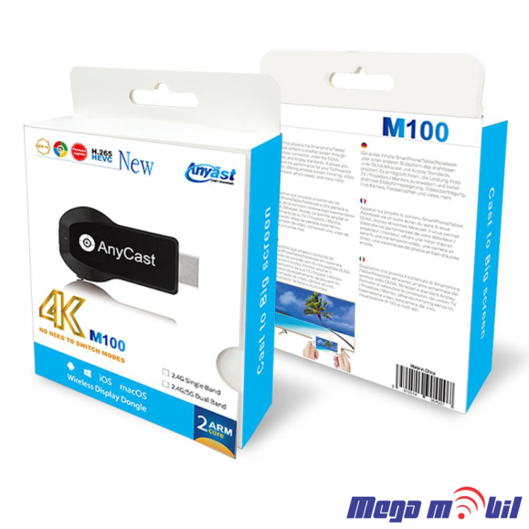 AnyCast M100 USB Wi-Fi HDMI priemnik za TV JWD-SP32