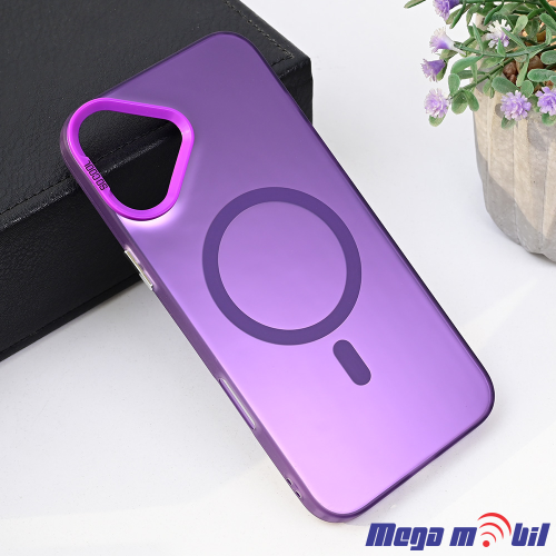Futrola iPhone 16 Plus Magsafe Clear purple