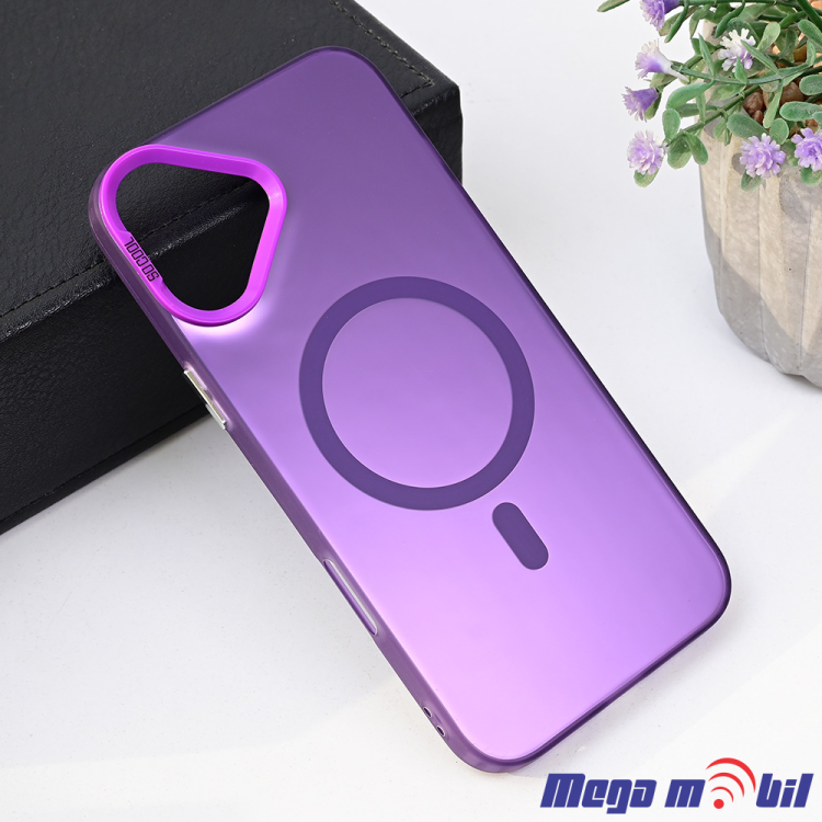 Futrola iPhone 16 Plus Magsafe Clear purple