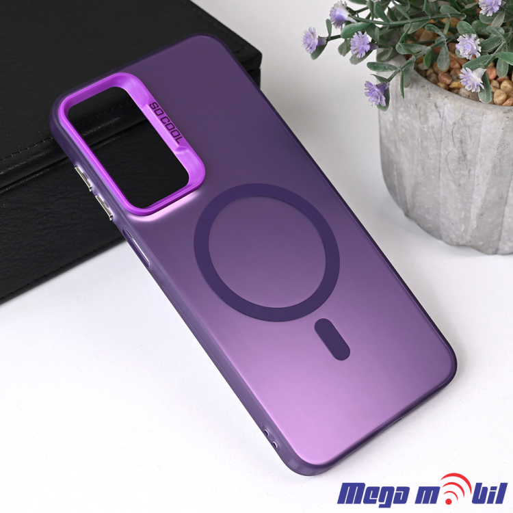 Futrola Samsung A26/ A266B Magsafe Clear purple