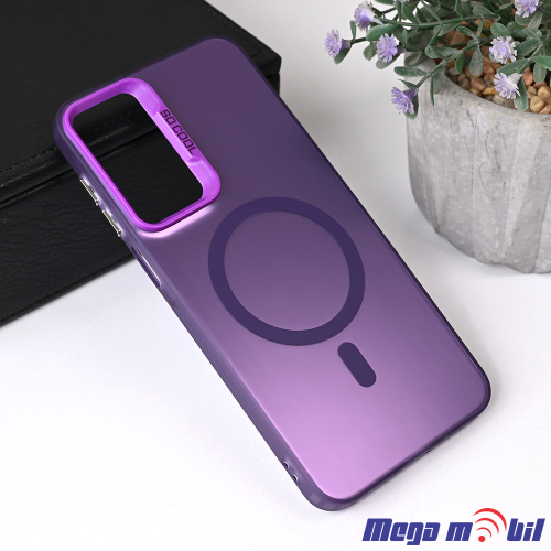 Futrola Samsung A56/ A566B Magsafe Clear purple