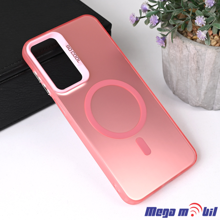 Futrola Samsung A56/ A566B Magsafe Clear rose