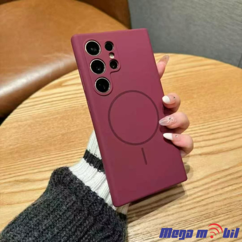 Futrola Samsung S25 Liquid Silicon dark red