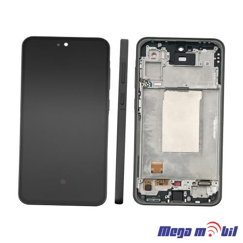 Ekran Samsung A366B /A36 SO RAMKA black full org 