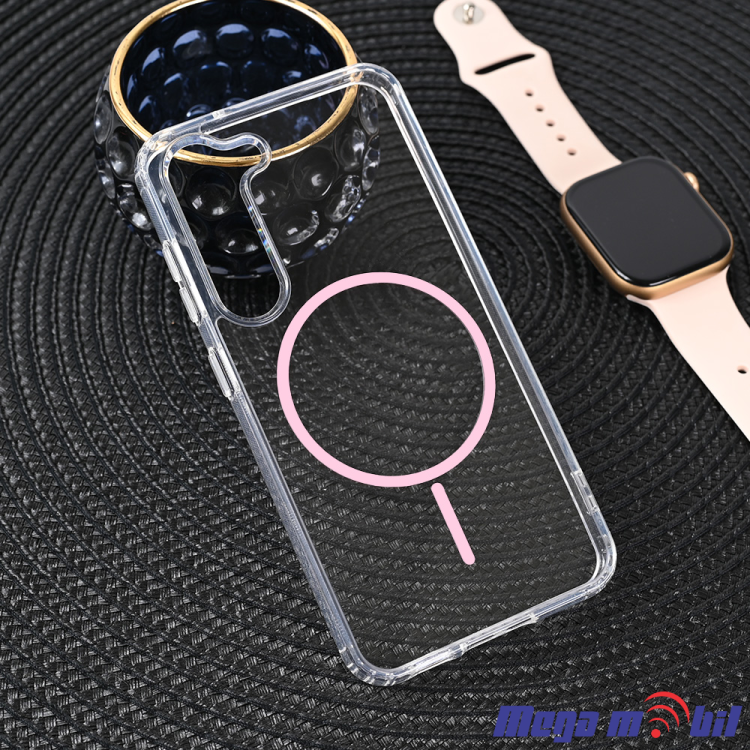Futrola Samsung A56/ A566B Magsafe Ring rose
