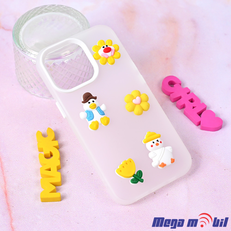 Futrola iPhone 12 Cute white