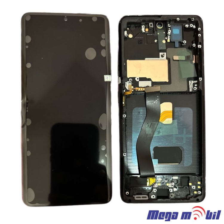 Ekran Samsung G998B S21 ultra komplet Black full org repariran