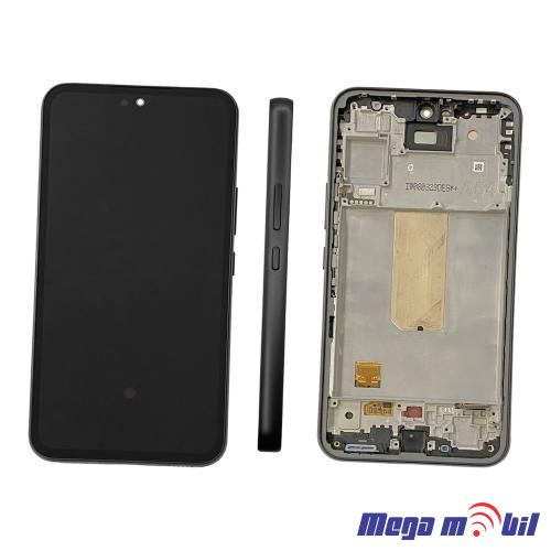 Ekran Samsung A546B/ A54 5G komplet SO RAMKA graphite full org SH