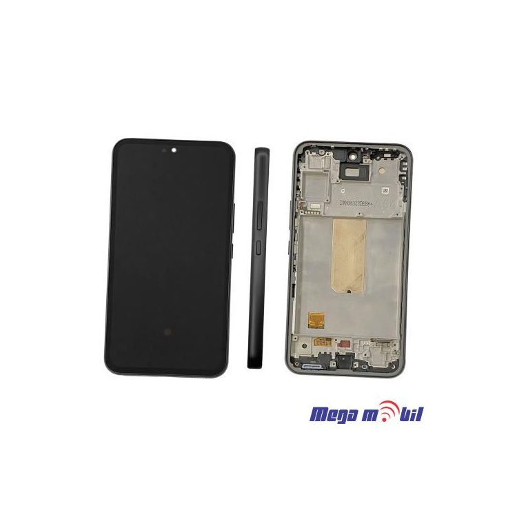 Ekran Samsung A546B/ A54 5G komplet SO RAMKA graphite full org SH
