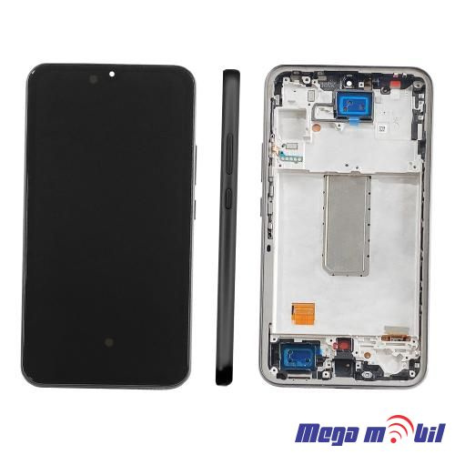 Ekran Samsung A346B/ A34 5G komplet SO RAMKA graphite full org SH