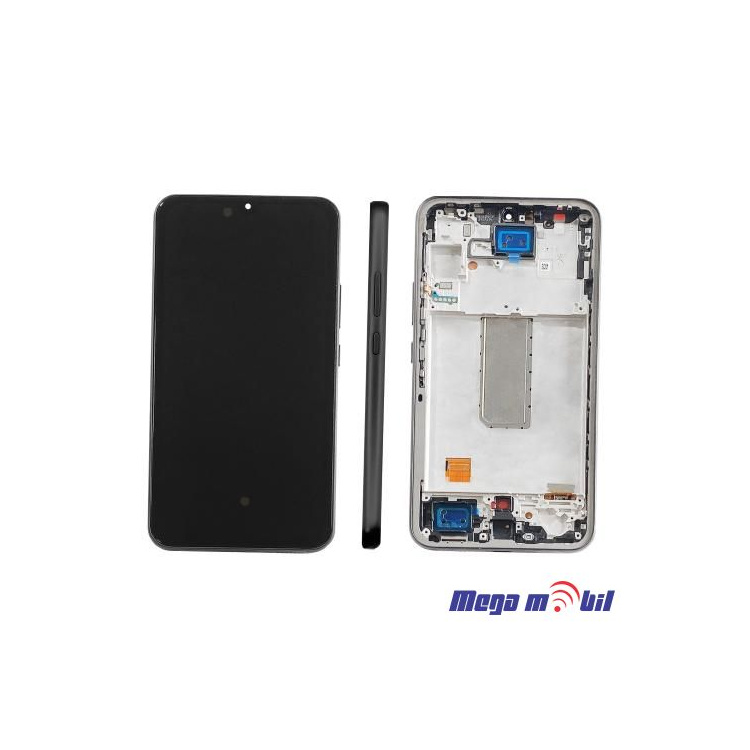 Ekran Samsung A346B/ A34 5G komplet SO RAMKA graphite full org SH