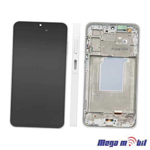 Ekran Samsung A266B/ A26 5G komplet SO RAMKA white full org 