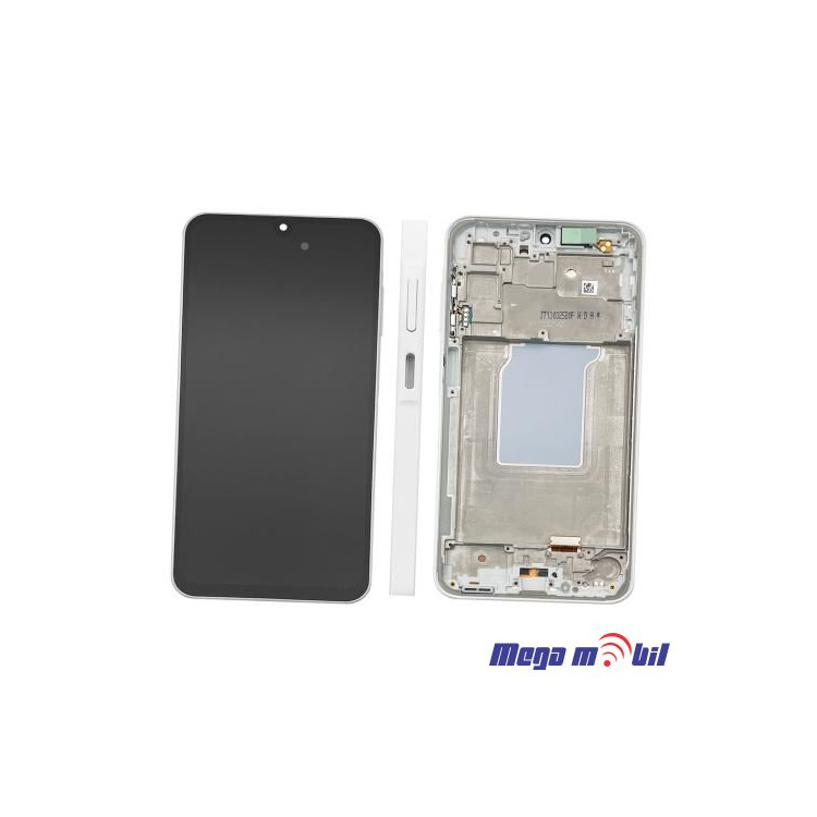 Ekran Samsung A266B/ A26 5G komplet SO RAMKA white full org 