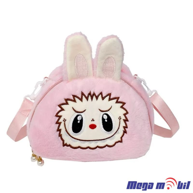 Labubu Crossbody Small Purse pink