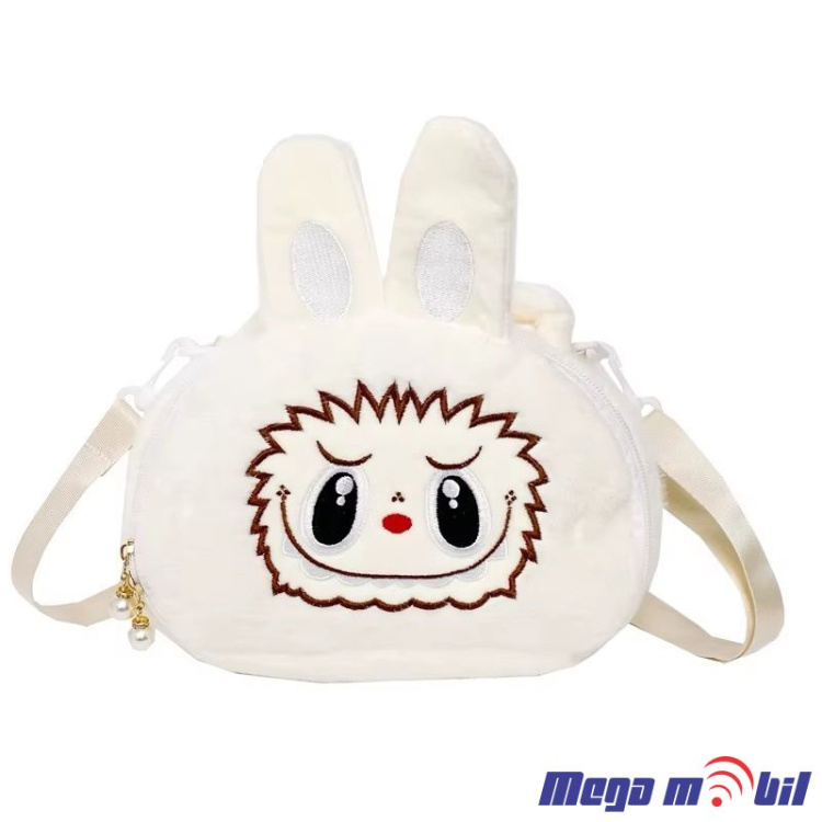 Labubu Crossbody Small Purse white