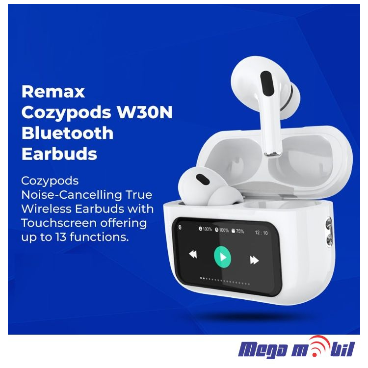 Slusalki Bluetooth REMAX CozyPods W30N white