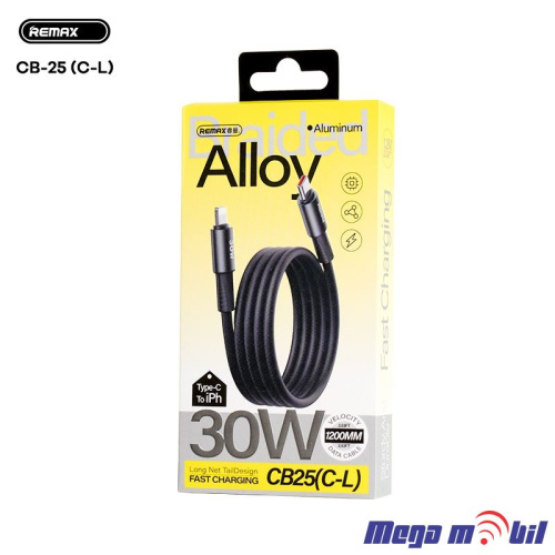 Data Kabel iPhone PD FAST REMAX Velocity CB25 30W black 1.2m