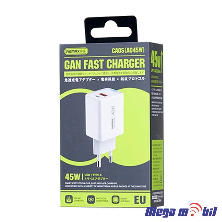 Polnac 220V REMAX Huiying 40W PD GaN CA10