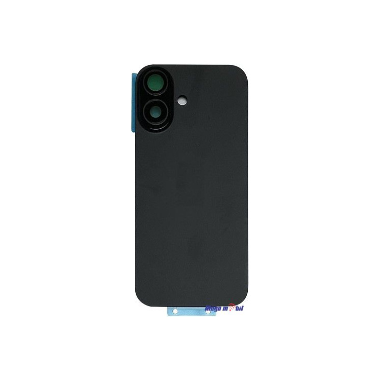 Zadno staklo iPhone 16 Plus Black so magneti za wireless i stakla za kamera 
