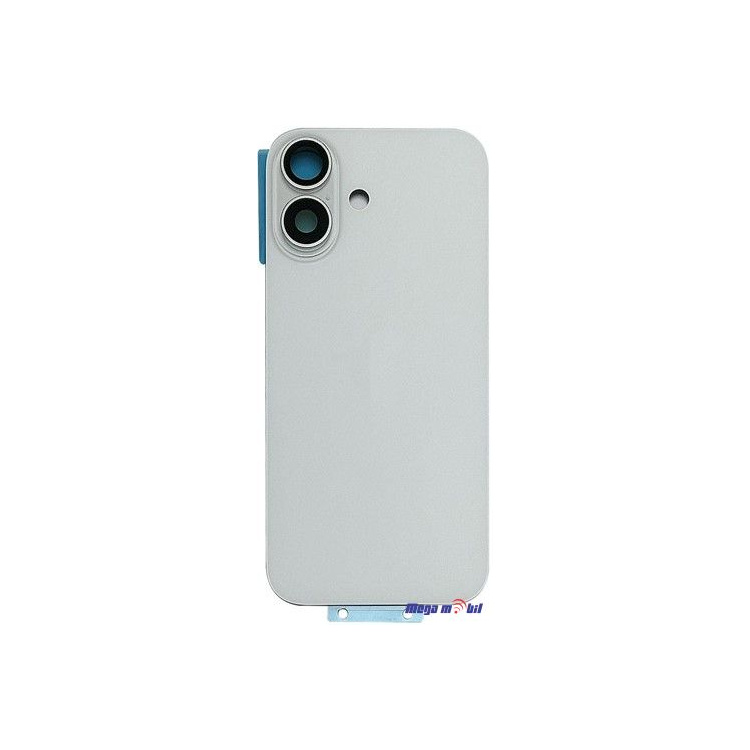 Zadno staklo iPhone 16 Plus White so magneti za wireless i stakla za kamera 