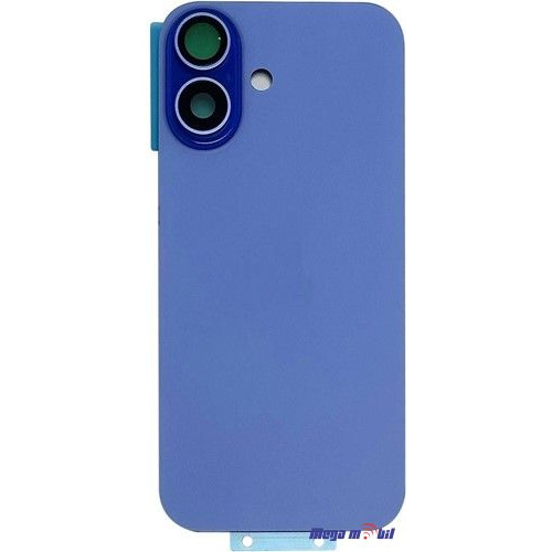 Zadno staklo iPhone 16 Plus Blue so magneti za wireless i stakla za kamera 