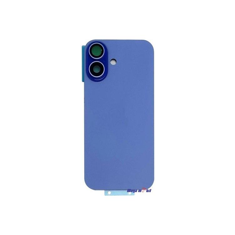 Zadno staklo iPhone 16 Plus Blue so magneti za wireless i stakla za kamera 