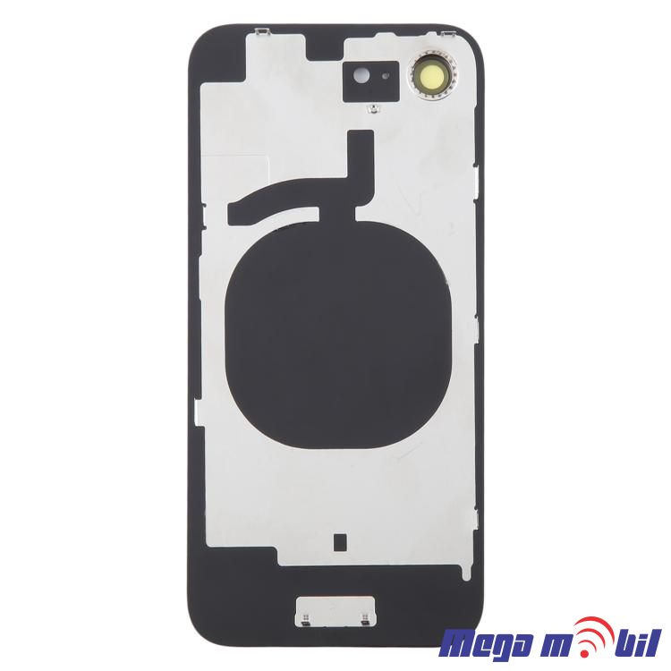 Zadno staklo iPhone 16e Black so stakla za kamera 